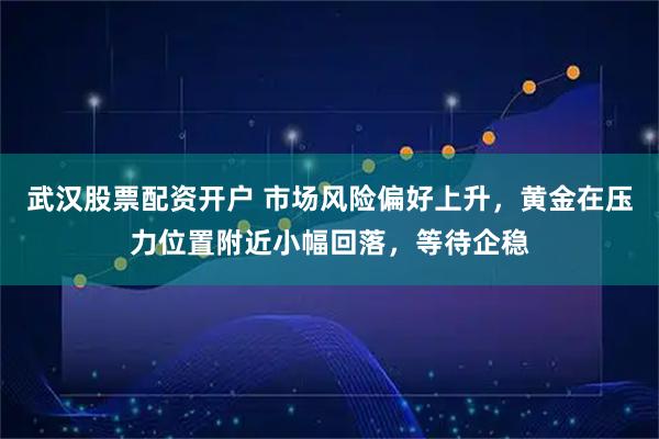 武汉股票配资开户 市场风险偏好上升，黄金在压力位置附近小幅回落，等待企稳